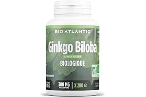 BIO ATLANTIC Ginkgo Biloba Bio 300 mg - Comprimés (200 unité (Lot de 1))