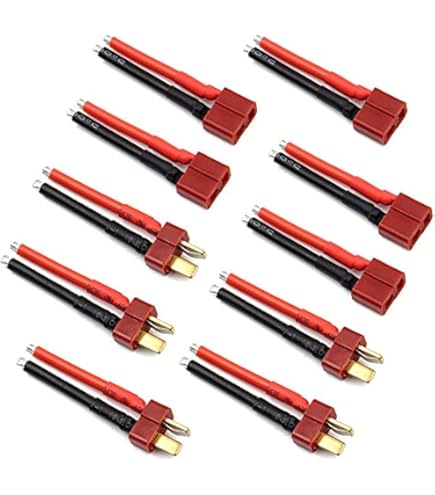 zalati Cable de Equilibrio de batería, 5 uds., Cable de extensión de Cargador de Equilibrio de energía con Enchufe Macho y Hembra para batería RC 2S LiPo-10cm/3,9 Pulgadas