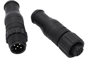 YCTZE Per NMEA 2000 Terminator Pair 2PCS Marine Per NMEA 2000 Terminator M12 Maschio Femmina 5 Pin IP67 Impermeabile Per Lowrance Networks Terminator Pair Per NMEA 2000