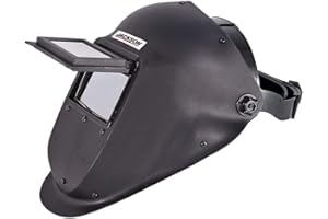Jackson Safety,One size, adjustable,Black WH10 FLIP-UP adjustable Welding Helmet Mask with Shade 10 Mineral Glass Filter for MIG, MMA, PWA and TIG Arc welders and grinding J8070