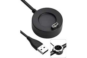 MDLSDE USB C Ladegerät Adapter für Garmin Fenix 5 5S 5X 5PLUS 6 6S 6X Vivoactive 3 Forerunner 45 245 935 945 Quatix 5 Sapphire Approach S60 D2 Charlie, Typ C LadeKabel & Ladestation für Garmin Uhr Schwarz