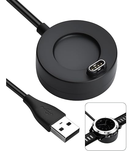 Itramax Cavo Ricarica Garmin Watch 1.8M 2PCS,Cable Caricatore Alimentazione Nylon per Garmin Fenix 5 5S 5X Plus - Forerunner 935,Approach S60 X10 S10,Quatix 5 Sapphire,Vivoactive 3 Music,Vivosport