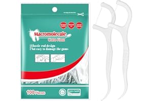 GeekerChip Hilo Dental 100 Piezas,Floss,Dental Floss,Palillos de Hilo Dental Plástico,Higiénico y Portátil,para Interdental Oral Limpieza,Perfectos para la Familia,Hotel,Viajes