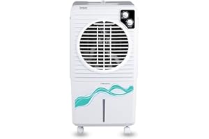 Frostwave 38L Personal Air cooler | Fan Based | 12 Inc. Fan Blade and Ice Chamber | White & Grey