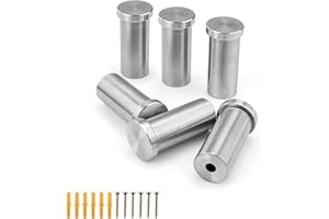 JANDH Kleiderhaken Garderobe, 6 Stück Garderobenhaken Edelstahl, Handtuchhaken zum Bohren, Badezimmer haken, für Küche Badezimmer (Aktualisierte Version)