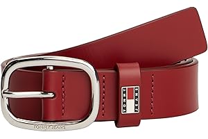 Tommy Jeans Cinturón de Piel para Mujer Oval