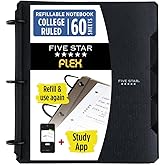 Five Star Flex Hibrid Defter, 2,5 cm Klas&ouml;r, Defter ve Klas&ouml;r Hepsi Bir Arada, Siyah (29328AA2)