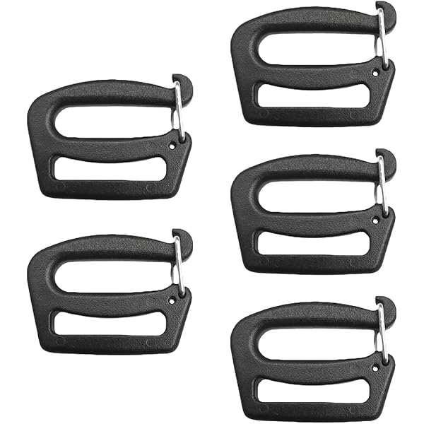 Fibbie Regolabili Per Cinghie 25 Mm - Confezione 8 Pezzi, Plastica Resistente, Per Zaini, Valigie, Bagagli