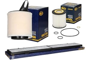 SCT Germany Inspektionspaket Wartungspaket Filterset 1 x Luftfilter 1 x Innenraumfilter mit Aktivkohle 1 x Ölfilter