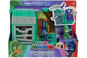 GIOCHI PREZIOSI PJ Masks Night Time Micros Trap and Escape Playset Assortment - Styles will Vary