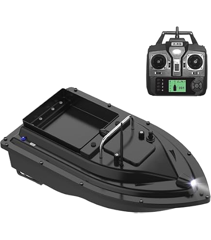 Barco De Cebo GPS Con Control Remoto – Bukeey De 49x26x28 Cm Con Motor Doble Y Alcance De 500 M – Ideal Para Pesca En Aguas Dulces