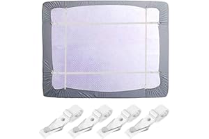 harupink 4PCS Adjustable Bed Sheet Straps Clips Fastener Suspenders Elastic Gripper Holder Used for Bed Sheets, Mattress Covers, Sofa Cushion