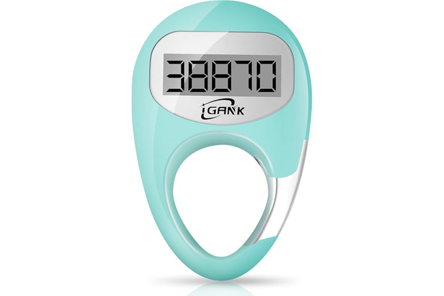 iGANK Simple Walking Pedometer Step Counter for men women kids