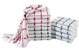 Molten Creek® Assorted Terry Tea 100% Cotton Towel Regular, Effortlessly Soak Up Liquids, Suitable For Household Kitchen Clothe, Hotels, Bars, Restaurants, Pubs, Catering Services, (Pack of 6)