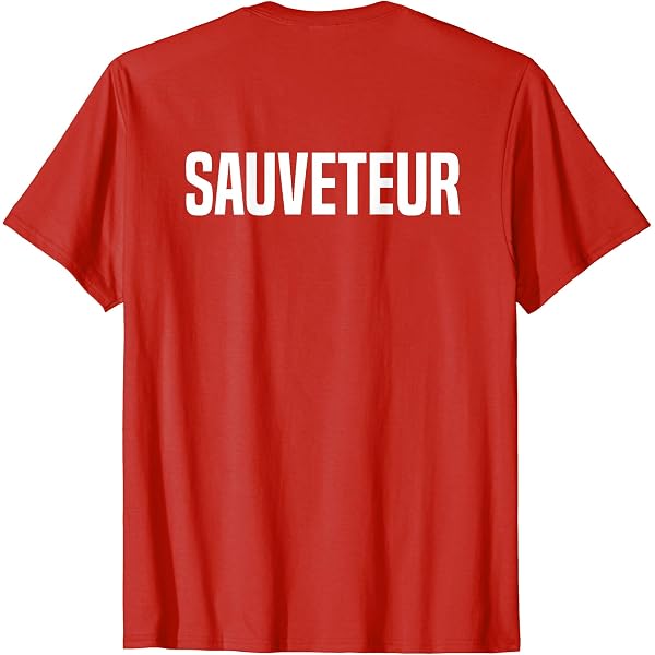 T-shirt Humour Super Papa Maître Nageur Sauveteur - Cadeau Fête Des Pères Pour Père MNS, Léger, Coupe Classique