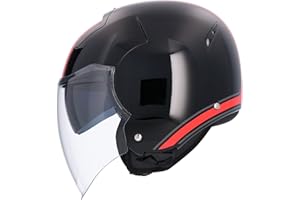 SHIRO HELMETS Casco Jet Shiro SH 64 Master Decorado con Gafa Solar Decorado