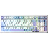Aula F99 Mekanik RGB GrayWood V4 Switch 3 Modlu Kablosuz Makrolu Hot Swap T&uuml;rk&ccedil;e Q Klavye Mavi