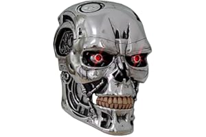 Nemesis Now Offiziell lizenzierter T-800 Terminatorkopf, 23 cm, silberfarben