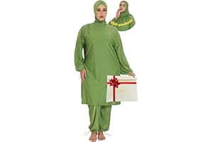 AL-WARDA Burkini – Burkini Damen – Muslimische Bademode Hijab – Islamischer Badeanzug – 100% Blickdicht & formbeständig, Antihaftbeschichtung