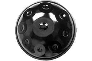 ORZSSJ 9/10 Note Handpan Drum 22 Pulgadas en D Minor Hand Drum Steel Drum Percusión con Handpan Stand y Soft Handpan Bag