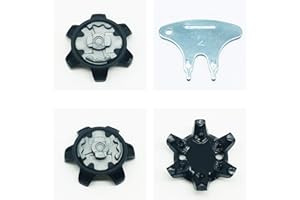 LONGKUN 28 Count Golf Shoe Spikes Replacements Golf Cleats Second Generation Easy install Golf Shoes Models 2010 Newer Insert System