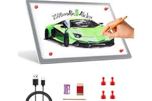 IVAOOZE Inalámbrico A4 Gray - Mesa luminosa con pilas