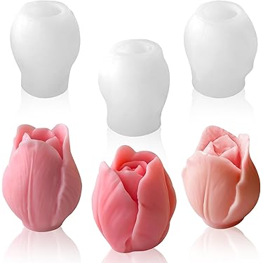 Stampi in silicone per colata a primavera, 3 pezzi, per fiori, in
