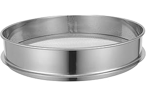 POPETPOP Tamis de sol en maille - Tamis de jardin - Tamis de jardin - En acier inoxydable - 2 mm - Tamis à énigmes - Pour tamiser le sol