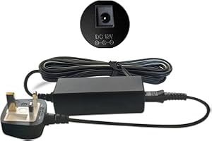 ABC Products Replacement for Casio DC 12V / 12V Volt Mains Adapter Adaptor Power Supply Cord AD-12M3, AD-12MLA(U), AD-12MLA, AD-12M, AD-12UL, AD-12, AD-12FL, FC2, TJ2 for Select Keyboards, Digital Piano, Synthesizers