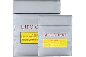 TOGTHERKINGS Impermeabile E Ignifuga Borsa Per Documenti Borsa Batteria Lgnifuga Ignifugo Sacchetto Protezione Borsa Borsa Lipo Antideflagrante, Proteggi Gli Oggetti di Valore Ricarica e Trasporto Sicuri(2 Pezzi)