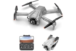 LUXWALLET Libra Light Drone - Drone With Three Sided Obstacle Avoidance - Drone With Two Cameras - 480P - Foldable - 360° Flight System - Direction Point Flight Mode - Gray
