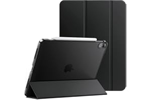 JETech Coque pour iPad Air 11 Pouces M3/M2 (2025/2024), iPad Air 5e Génération 2022 10,9 Pouces, Support la Charge de Pencil, Housse Étui avec Veille/Réveil Automatique (Noir)