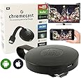 eTECH New WiFi Display Dongle, 4K Wireless HDMI Screen Mirroring Display Adapter, 4K/HD/WiFi Streaming Video Receiver 1080P HD Support Chrome-Cast (TV/DLNA/AirPlay/Miracast) - Black