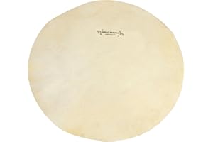 World Rhythm Peau de chèvre blanche pour djembé Jembé 22,9 cm