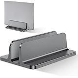 Bewahly Supporto Verticale per Laptop, Salvaspazio Supporto PC Portatile Verticale in Alluminio, Regolabile Porta PC Vertical