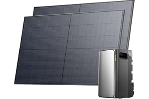 ECOFLOW STREAM Ultra Balkonkraftwerk mit Speicher 1040W, 1,92kWh Speicher für Balkonkraftwerk, 2x 520W Solarpanel, 2300W Dual AC-Anschlüsse, erweiterbar auf 21 kWh, 6000 Ladezyklen, KI, Plug&Play