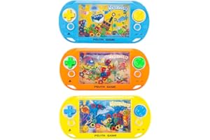KANTA Travel Water Game Handheld Miniture Water Toss Ring Aqua Ring Game Ideal Road Trip Entertainment Great For Stress & Anxiety Relief Easy to Store Away (ONE RANDOM COLOUR GAME)