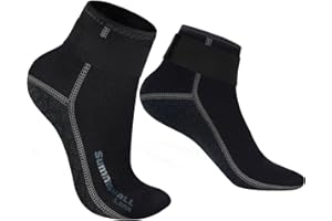 Summshall Chaussettes de Plongée, 3MM Chaussette Neoprene pour Homme Femme Chaussons de Surf Chaussettes en néoprène