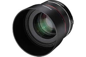 Samyang SA7073 - Objetivo AF para cámara Nikon F (85 mm, F1.4 F, 85 mm, formato completo, sin espejo, réflex, formato completo y APS-C, con montura Nikon F, rosca de filtro de 77 mm) negro