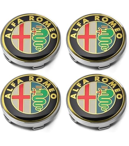 Adesivi Logo Alfa Romeo Nero 3D 21 Mm - Linea Originale - Foto 4