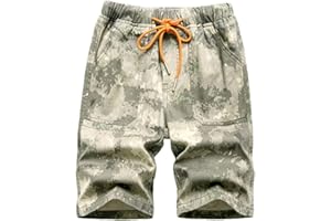 TOKYMOON Jungen Shorts Jungen Kurze Hosen Kinder Cargo Shorts Sommer Shorts Jungen Camouflage Shorts Kinder Sommer Kurze Hosen Military Army Print Sport Camo Cargo Freizeithose