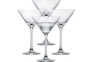 SCHOTT ZWIESEL Copas de Martini Bar Special (set de 4), copas de Martini clásicas, copas de cristal Tritan aptas para lavavajillas, fabricadas en Alemania (art. nº. 123658)