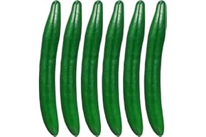 VEEMOON 6 Stück Künstliche Gurke Soft PU Gurke Gemüse Dekoration Foto Requisiten Küche Home Party Festival Decor Realistische