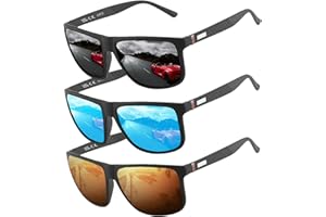 PERFECTMIAOXUAN Occhiali da Sole Polarizzati Uomo Donna, Occhiali Vintage Eleganti Montatura Classica, Lenti Pilota HD, Golf Guida Pesca Occhiali da Viaggio Sport all'Aria Aperta Moda Occhiali da Sole