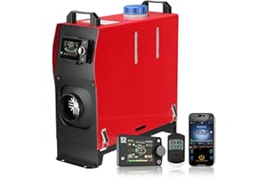 Sunster ALL IN ONE 8KW 12V 24V Portable Auxiliary All In One Diesel Heater LCD & bluetooth App Control for Garage Car Similar Websato Eberspacher Heating Fan
