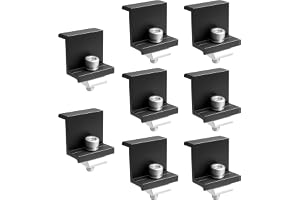 8 stycken Solmodulfäste, ändklämmor, solcellspaneler, kantklämfäste, solpanel, solmodul, fäste, fästsystem för solpanel 30 mm