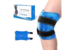 KIMIGO Ice Pack Do Złagodzenia Bólu Kolana,Wielokrotnego Użytku Żelowy Owinięcie Lodu Do Terapia Zimnym I Ciepłym Kompresem Do Operacji Wymiany Kolana, Łagodząca Ból Kolana, Obrzęk, Skręcenia