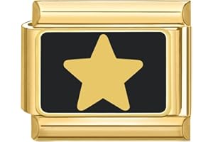 Damywa italian charm bracelet gold,italian Charms armband 9 mm,Titanium Steel,DIY abnehmbare Module für italienische Armbänder,italian style charms für damen Männer