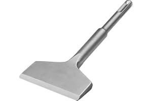 Firecore SDS Plus Burin plat 165 mm x 75 mm Burin à bec coudé Burin professionnel Burin large pour utilisation en céramique Dalles de sol - FS18365