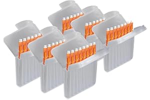 JB White 48 piezas Filtros de cerumen para audífonos compatible con Starkey Hear Clear y Kind evo/evoR | altura: 1,5 mm | diámetro 1,7 mm, naranja